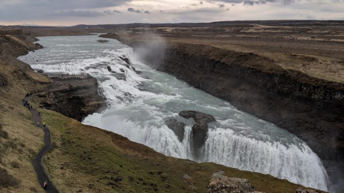 gullfoss from higher up