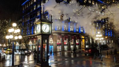 Gastown steam clock steaming