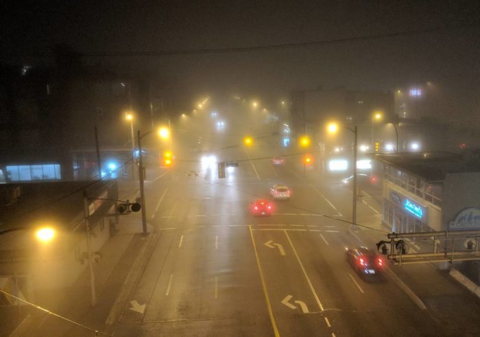 4th avenue in the fog
