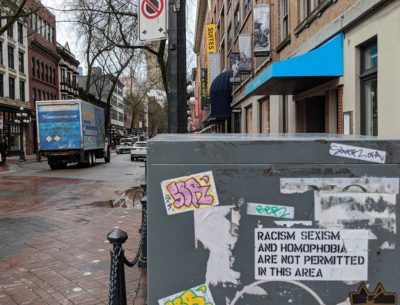 Gastown street and signs