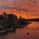 Sky on fire