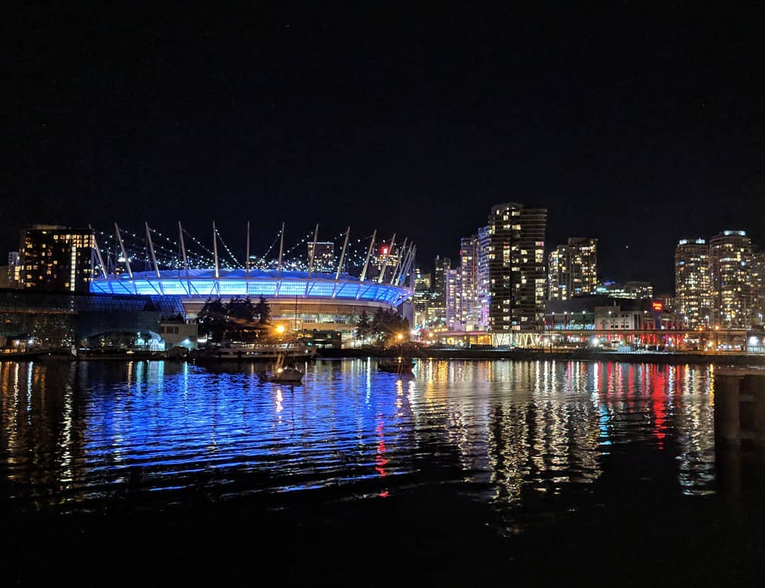 BC Place reflection