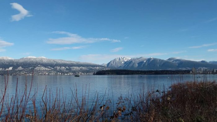 Mountains and Stanley Park