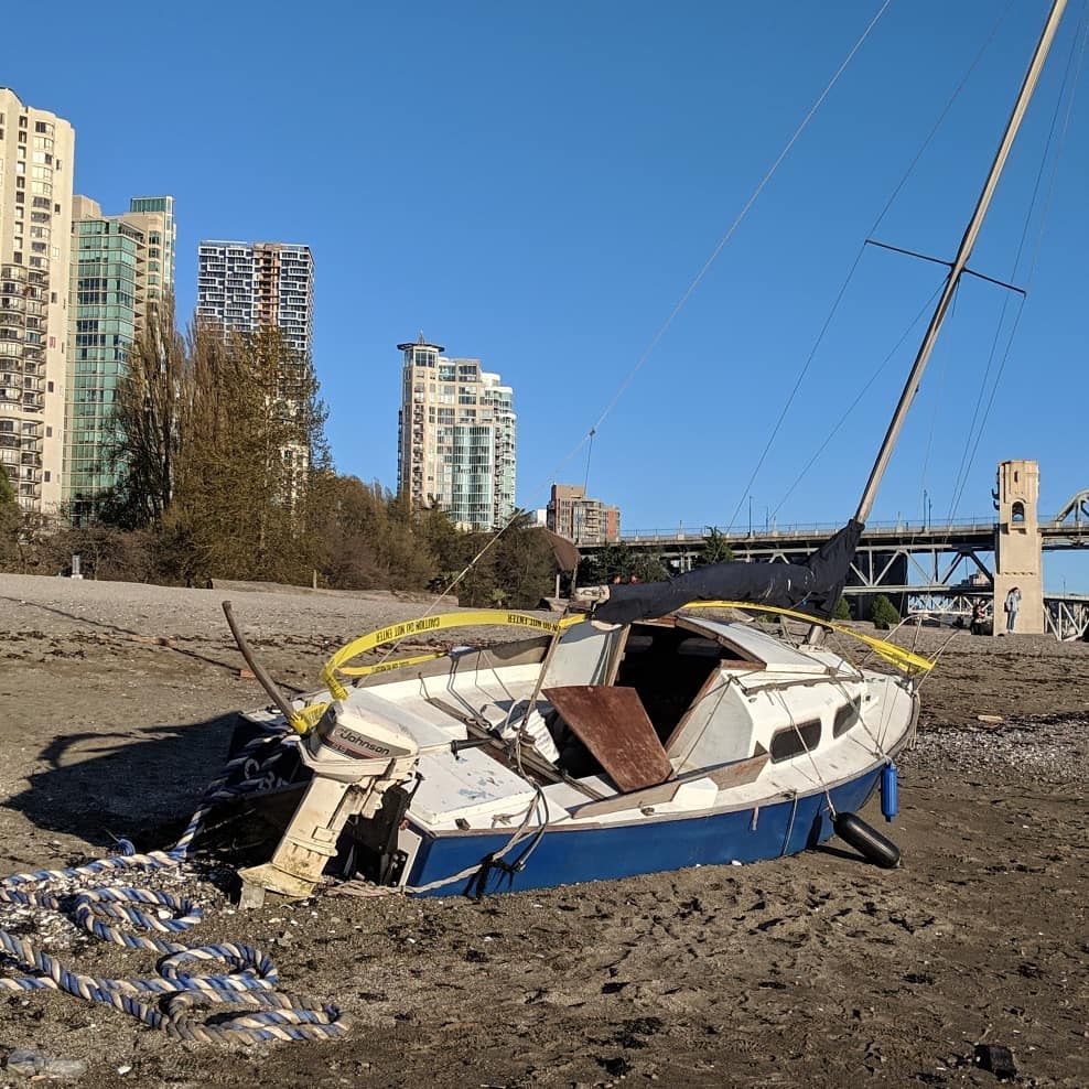 a sailboat on the beach