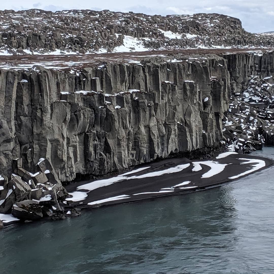 basalt and black sand