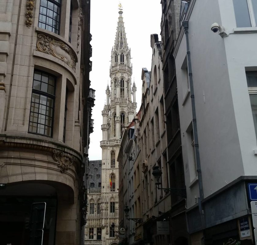 Brussels city hall belfry
