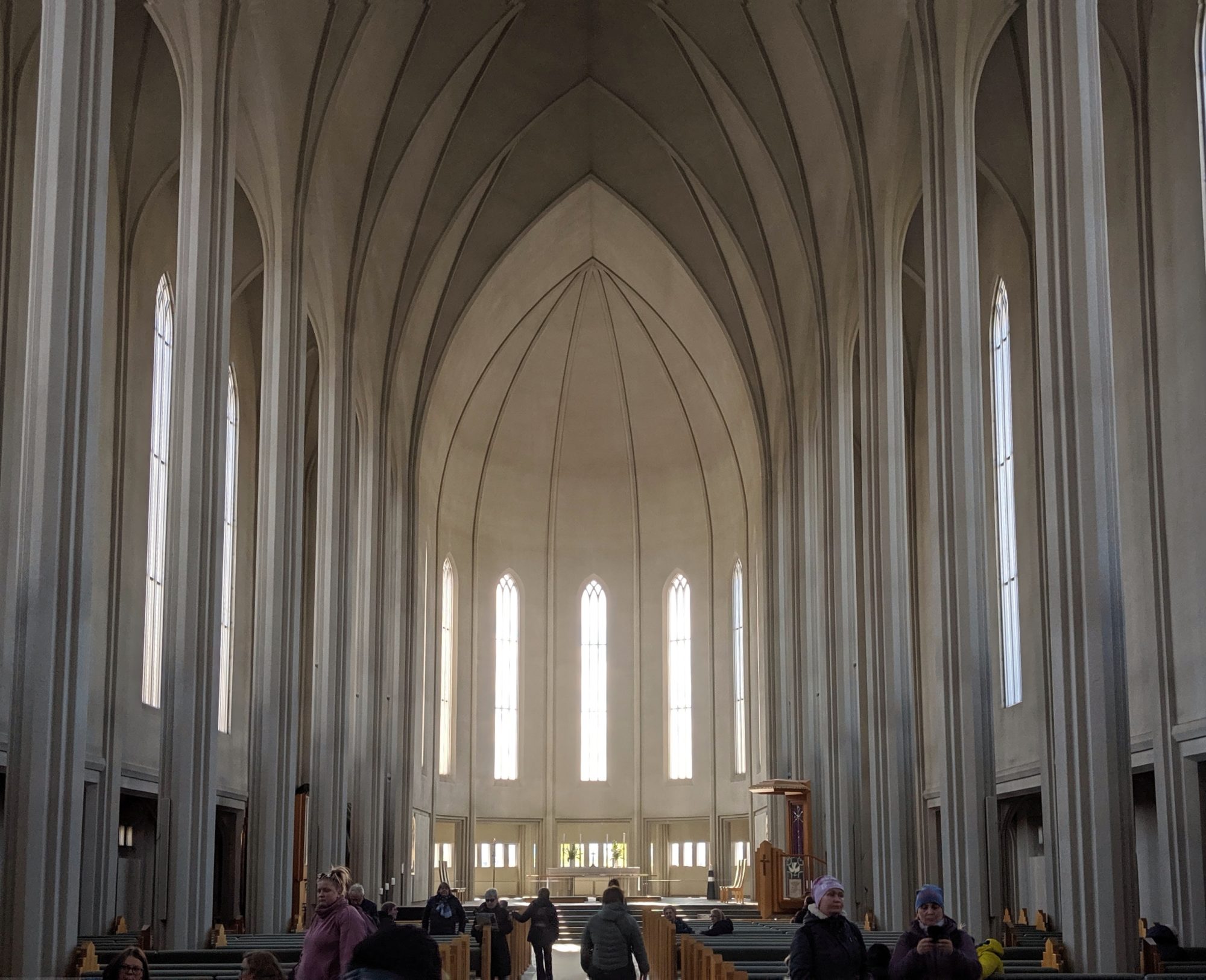 Inside the church