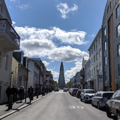 Down the street at Hallgrímskirkja