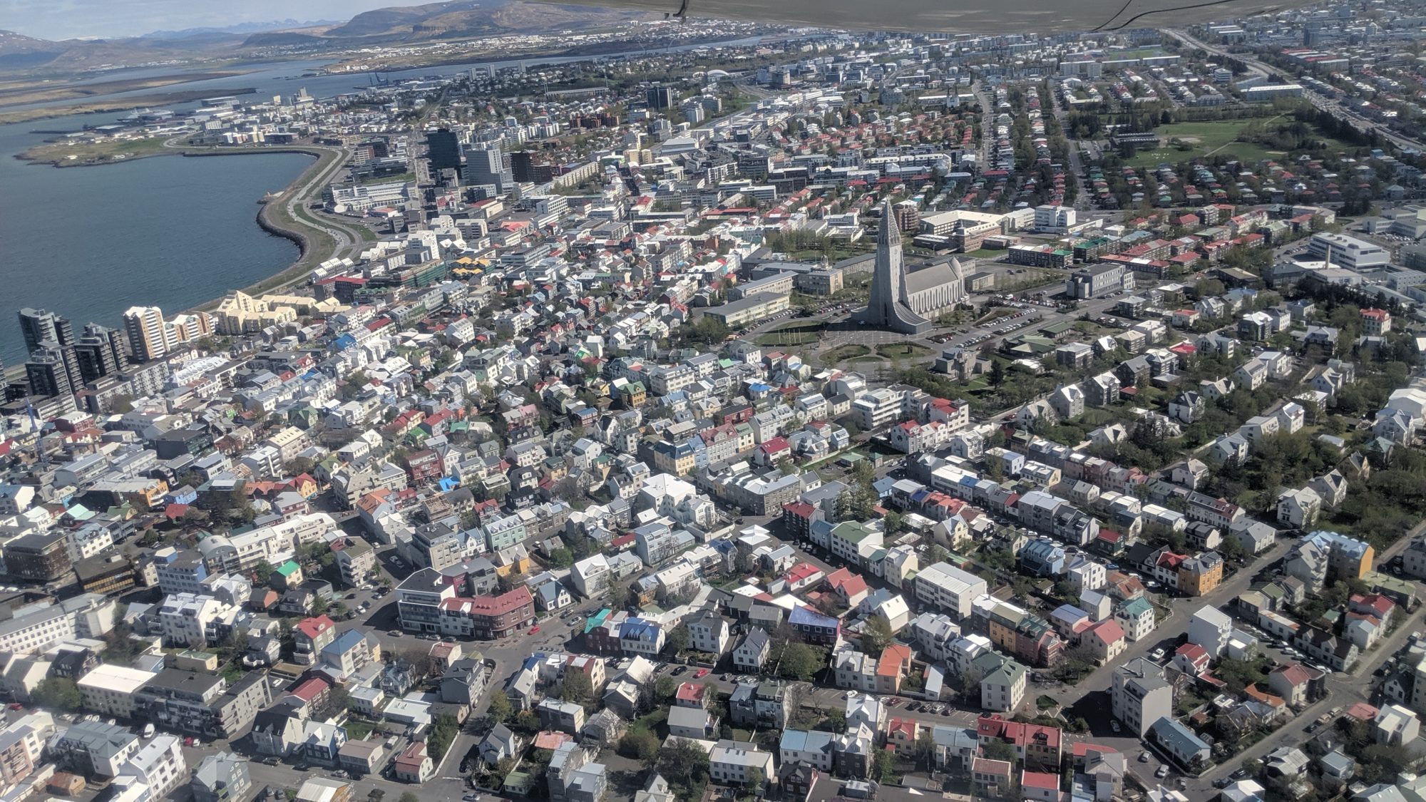 Reykjavik from above