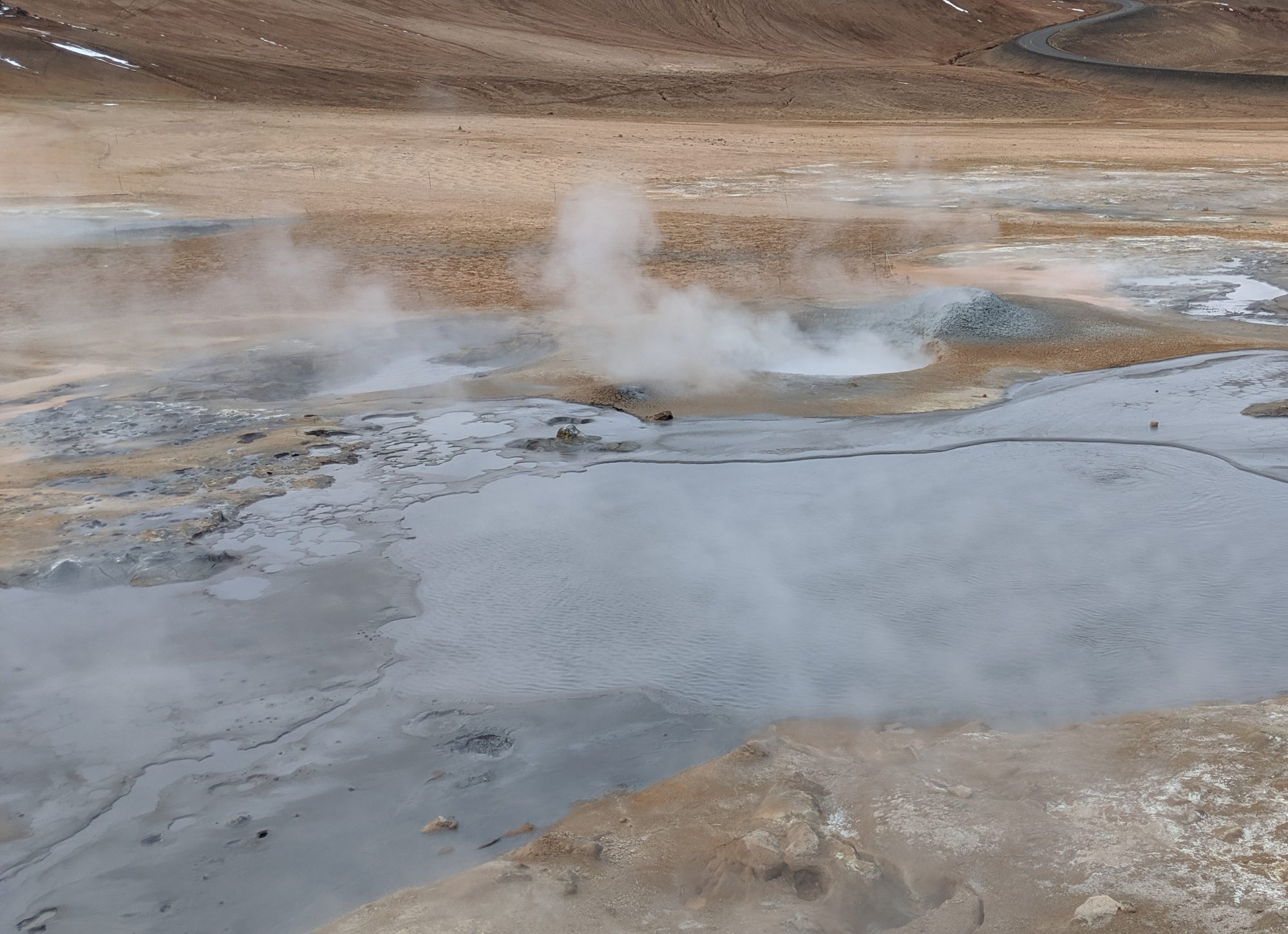 bubbling mud