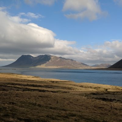 A bay between mountains