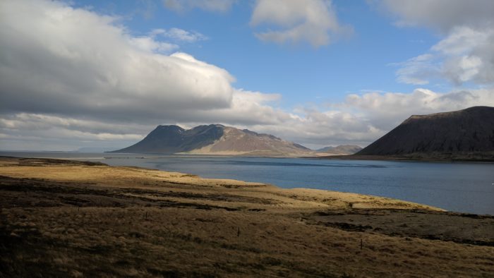 A bay between mountains