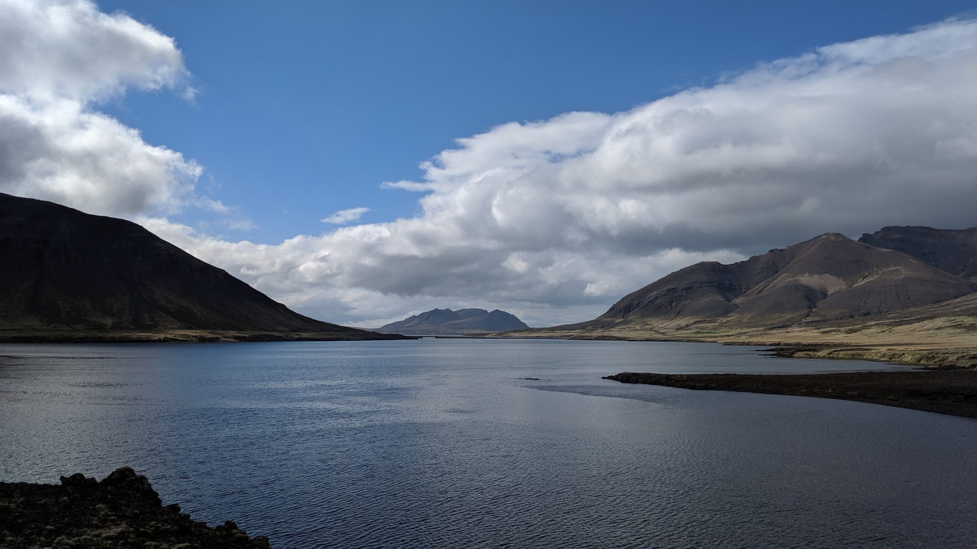 lake and mountains