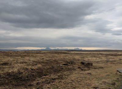 flat and dry countryside