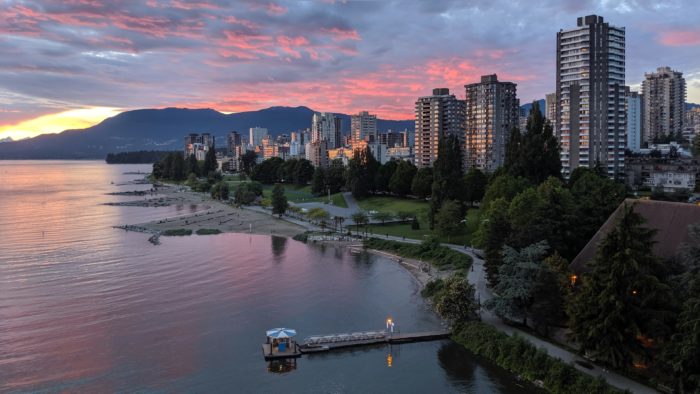 Sunset from Burrard Bridge