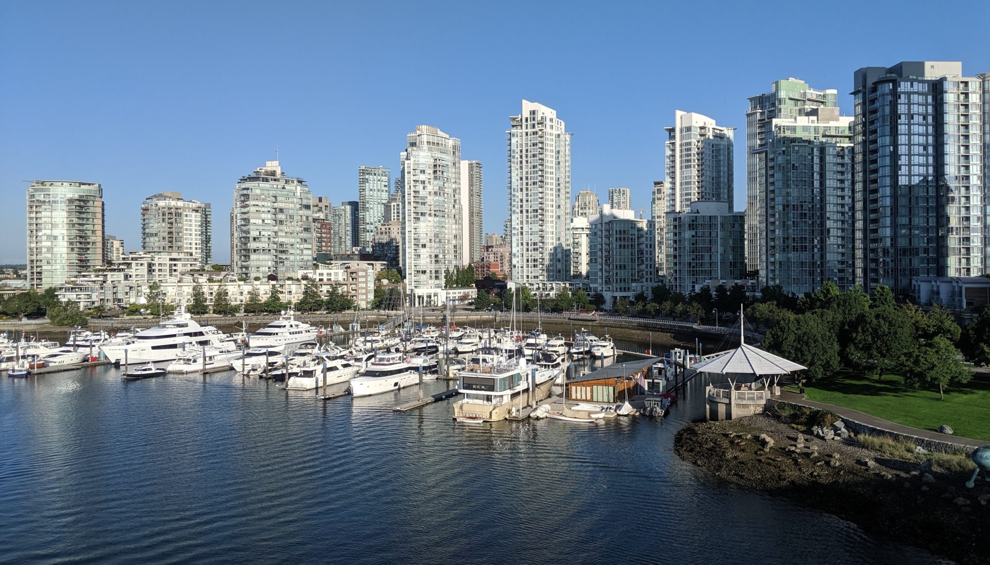 towers and seawall