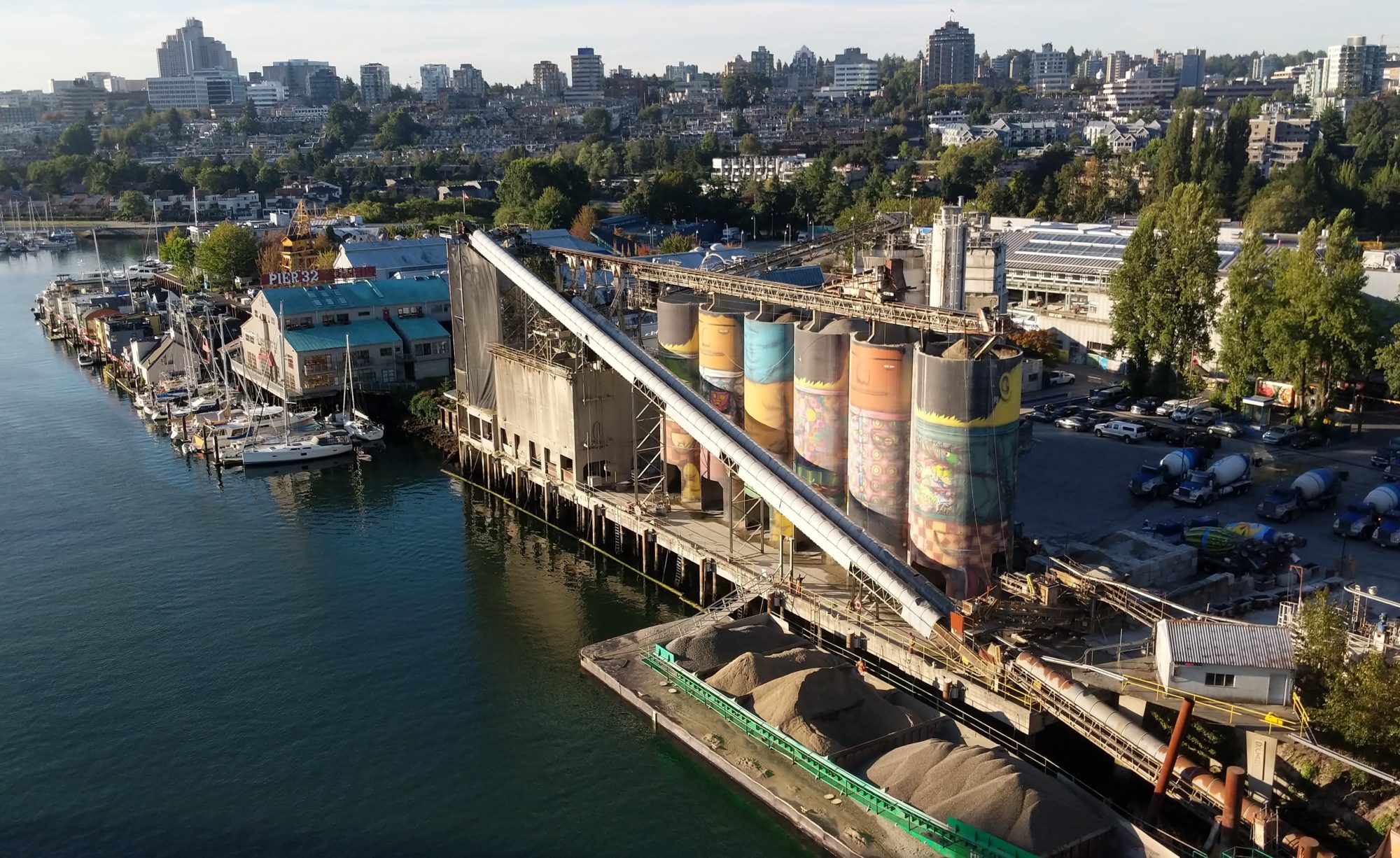 Granville Island concrete silos