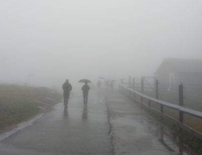 People in the fog