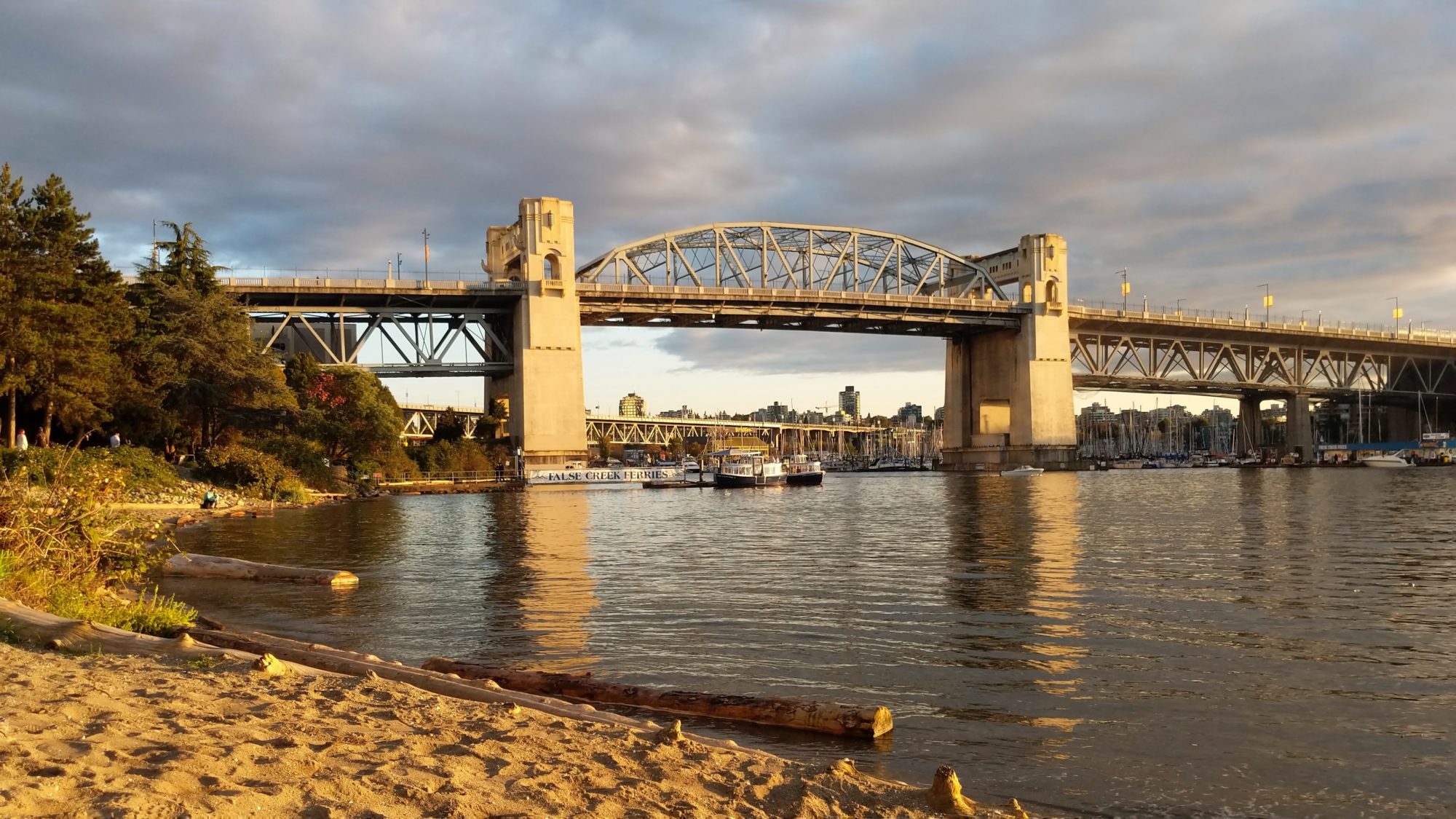 Burrard Bridge from Sunset Beach