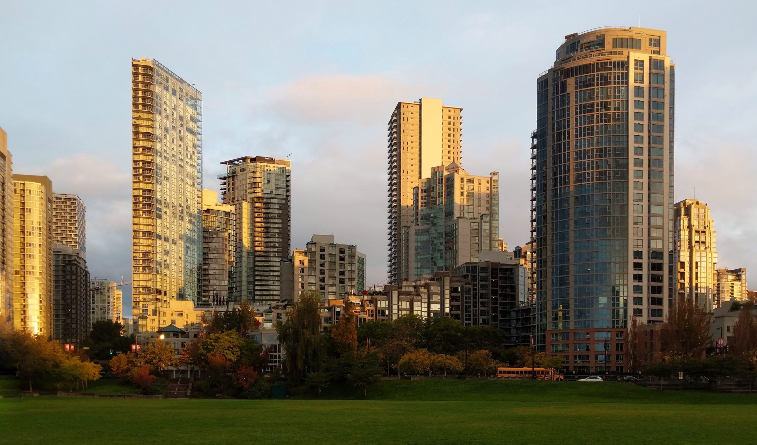 Golden Yaletown towers