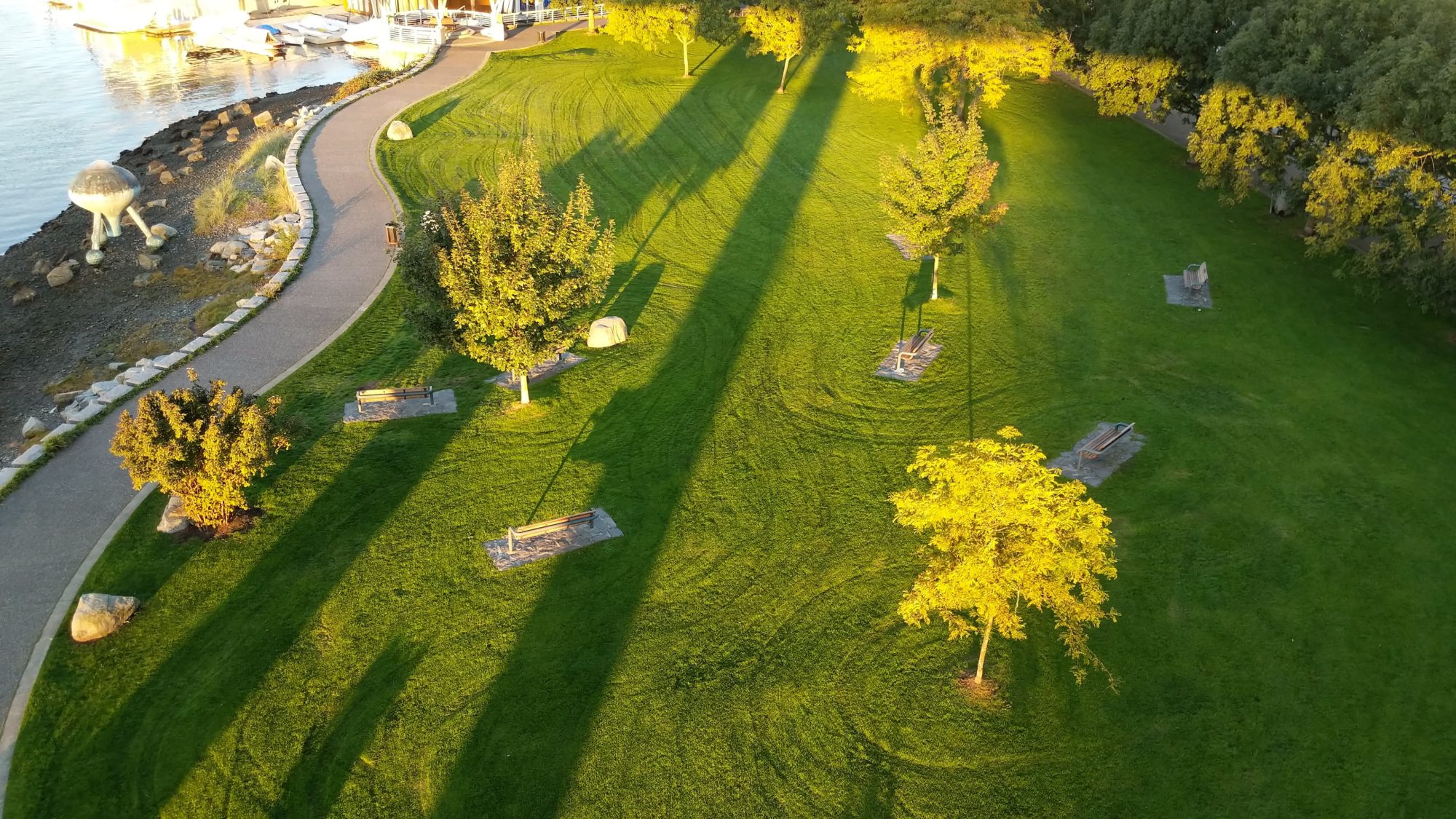 Long shadows over Coopers' Park