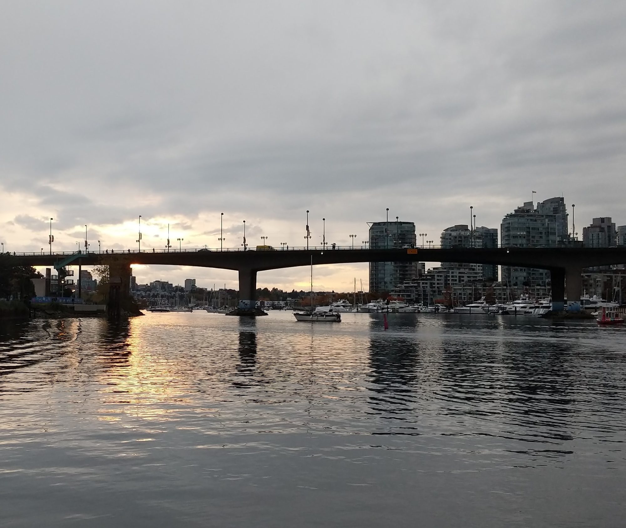 Cambie Bridge, evening