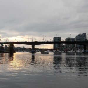 Cambie Bridge, evening