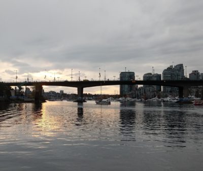 Cambie Bridge, evening