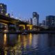 Cambie Bridge blue hour