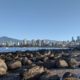 Rocks and distant downtown