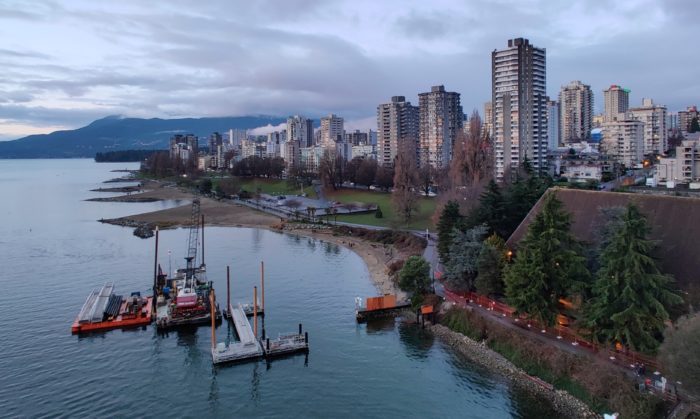 Ferry dock construction