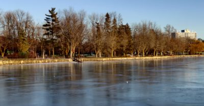 frozen Dow's Lake