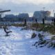 David Lam dock in the snow