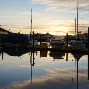 Reflected marina