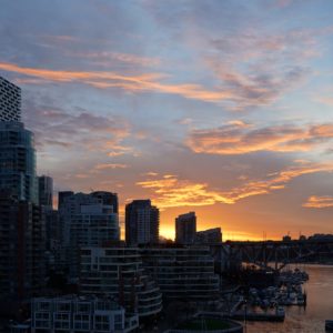 Sunrise from Burrard Bridge