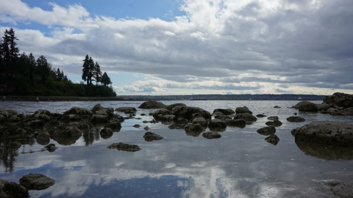 Rocks and clouds