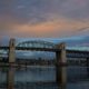Burrard Bridge in blue
