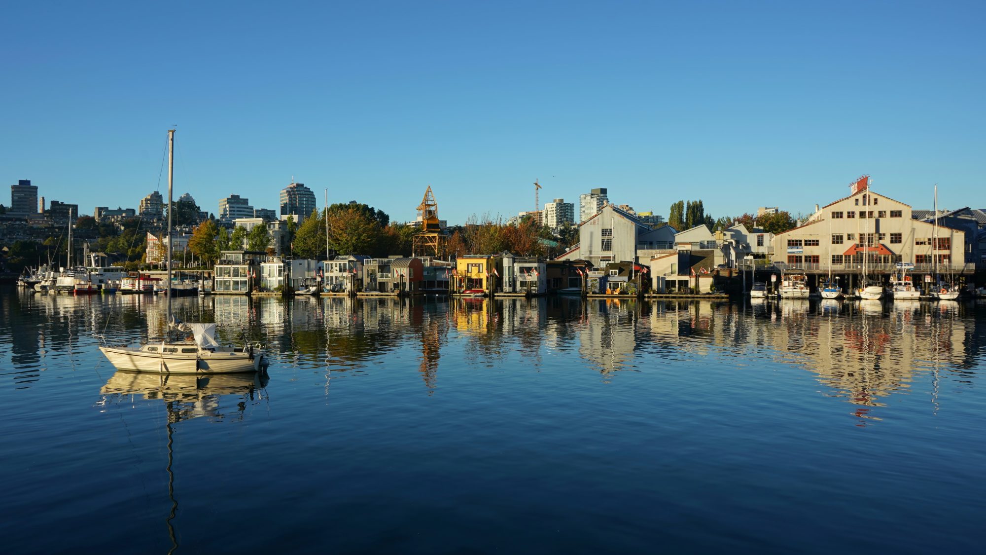 Granville Island across the water