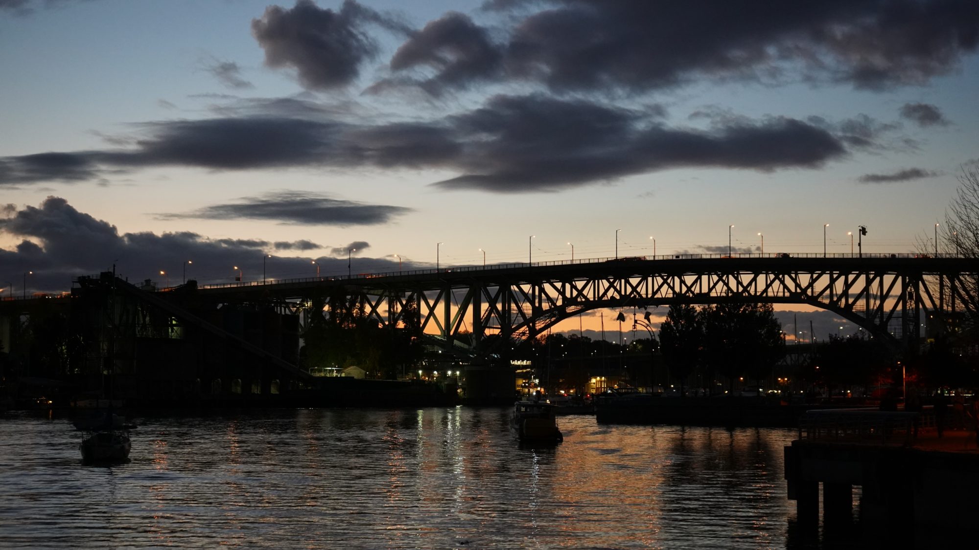 Granville Bridge sunset