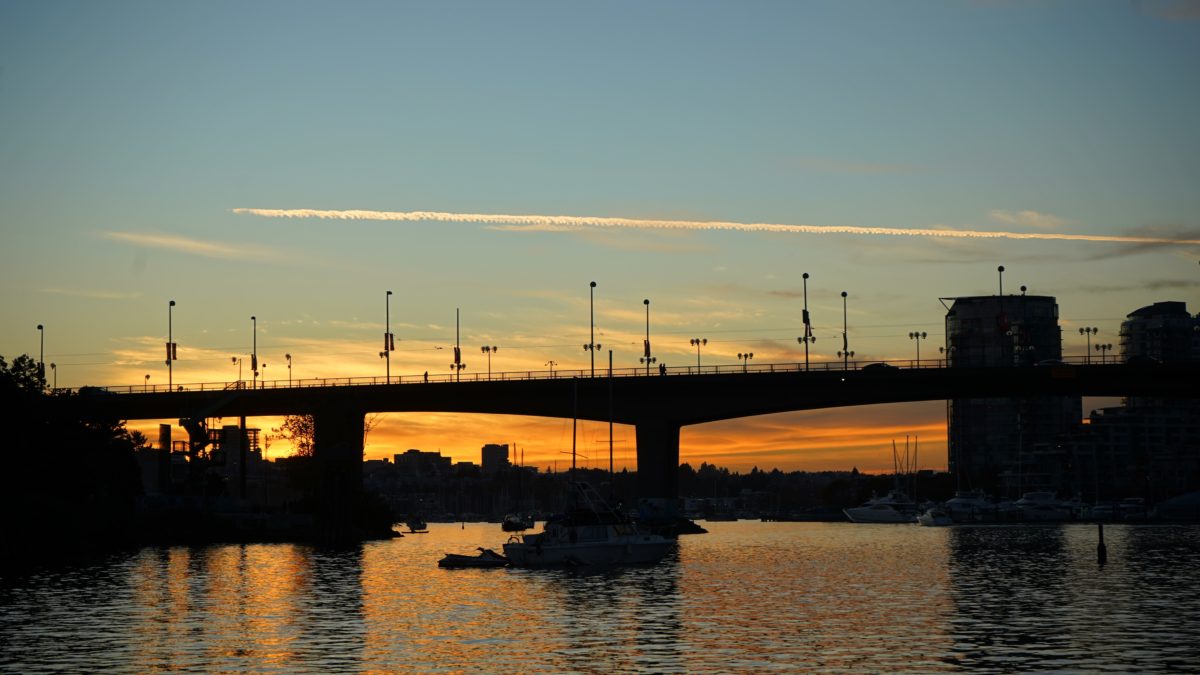 Cambie Bridge sunset