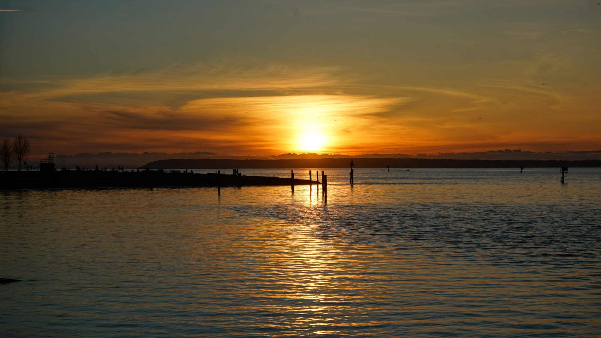 sunset at Crescent Beach