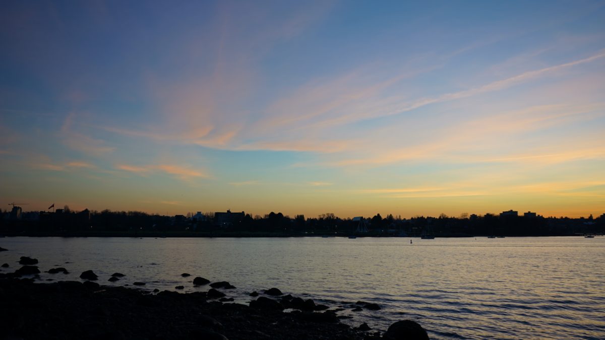 pink wispy sunset