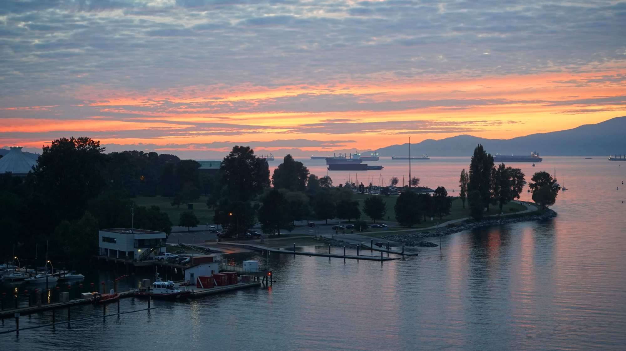 Sunset from Burrard Bridge