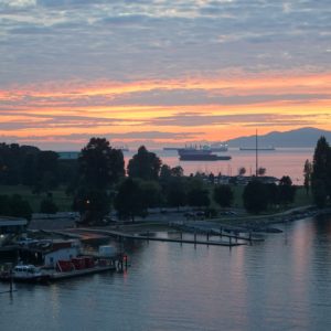 Sunset from Burrard Bridge