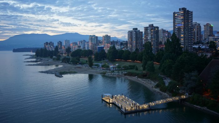 West End, blue hour