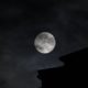 Full moon and clouds