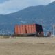 The barge is still there at noon