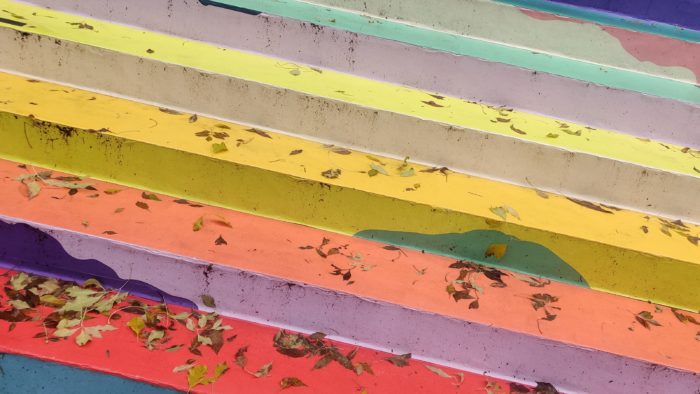 Rainbow stairs