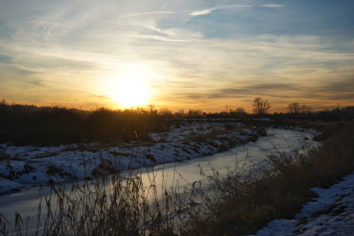 Sunset over Colony Farm