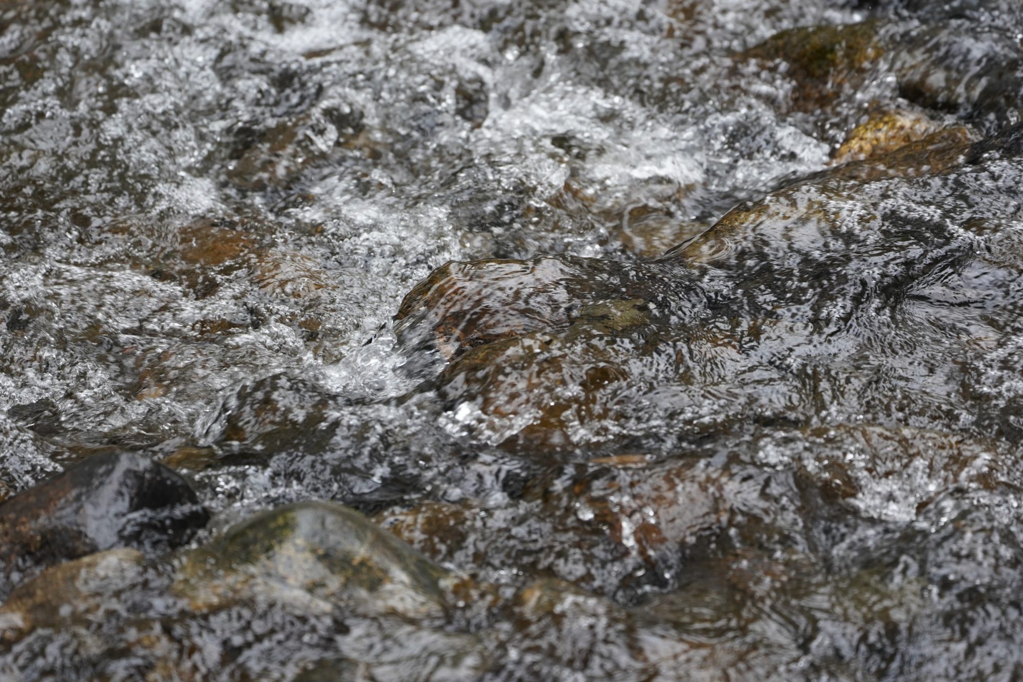 Water on rocks